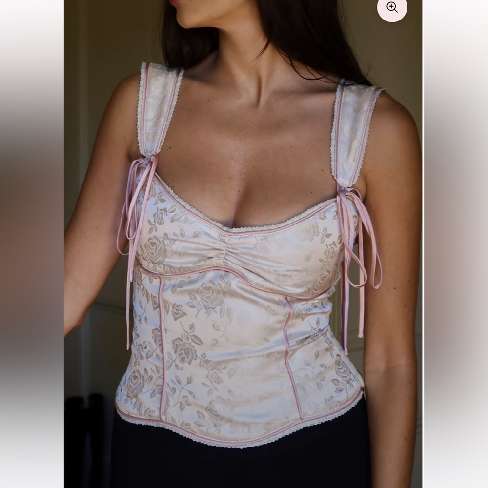 FAIT PAR FOUTCH JULIETTE TOP IN BALLET PINK, SIZE SMALL - Picture 4 of 8